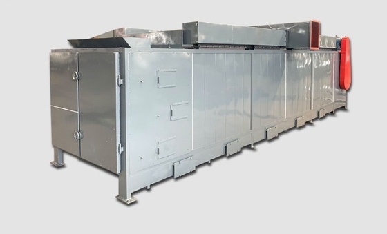 Asciugatura efficiente di brichette di carbone e di carbone con l'installazione di asciugatrici a nastro trasportatore