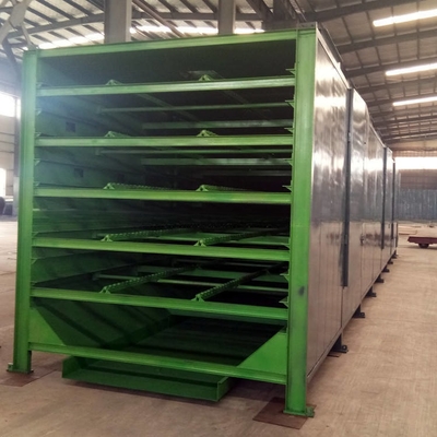 500-1000 kg/h Acciaio al carbone Carbone di legna Briquette Catena Placca Asciugatrice a maglia Asciugatrice cintura con 1