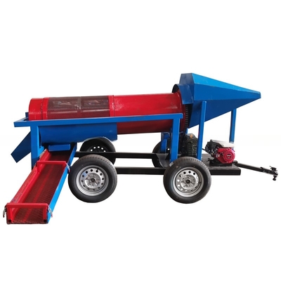 3KW Mobile Mini Alluvial Gold Wash Plant Machine Gold Washing Trommel Screen con 3