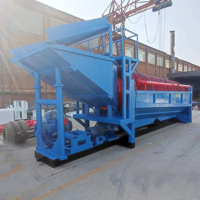 Macchina mineraria di lavaggio dell'oro alluvionale Mobile Gold Trommel Screen per risultati affidabili