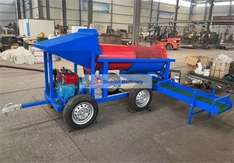 Macchine mobili per la lavorazione dell'oro di colore rosso con fornitura di ricambi per tutta la vita