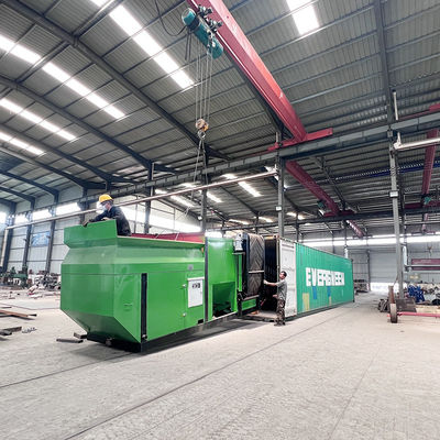 Stagno di compost per rifiuti urbani e fertilizzanti organici con schermo rotativo