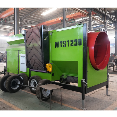 Macchina di setacciatura a rotazione per l'estrazione energetica con tela a tamburo di compost di 2200 kg di capacità