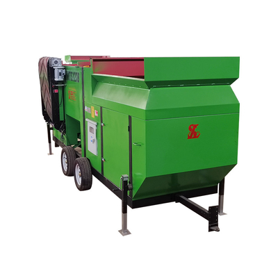Macchina di setacciatura a rotazione per l'estrazione energetica con tela a tamburo di compost di 2200 kg di capacità