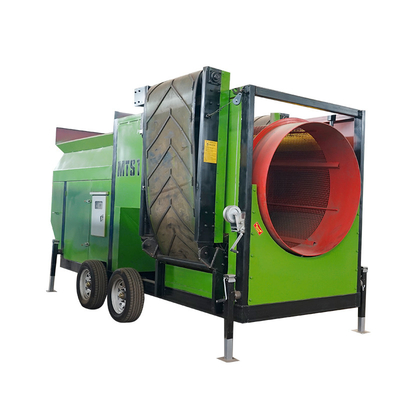 Macchina di setacciatura a rotazione per l'estrazione energetica con tela a tamburo di compost di 2200 kg di capacità