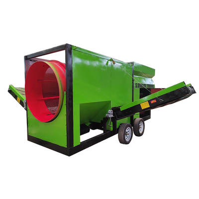 Potenziare la lavorazione del minerale con compost mobile Tumbler Trommel Drum Screen 4*2.1*2.7m