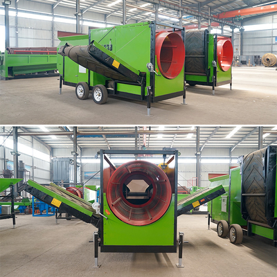 Mobile Rotary Gold Mining Sand Gravel Stone Drum Compost Mobile Trommel Screen per i prezzi