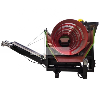 Compost Sieve Trommel Screen Machine con trasportatore adatto per diversi modelli realizzati