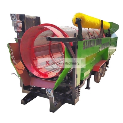 Compost Sieve Trommel Screen Machine con trasportatore adatto per diversi modelli realizzati