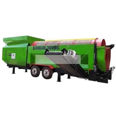 Compost Sieve Trommel Screen Machine con trasportatore adatto per diversi modelli realizzati
