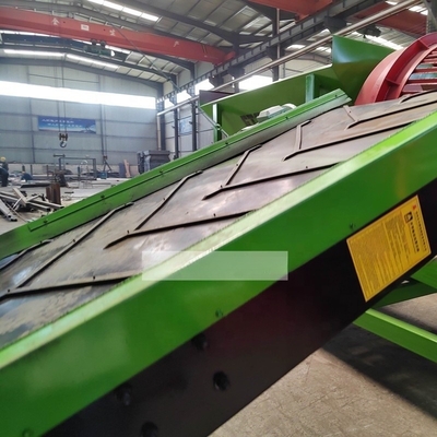 Convogliatore a cinghia e schermo a tamburo di compost mobile ad alta capacità progettato per l'efficienza