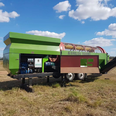Grandi capacità di compost rotativo mobile a tamburo con motore elettrico da 3-45 kW