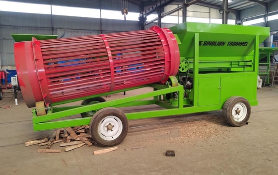 220V/380V Pesante piccole parti mobili di legno segatura roccia terreno pietra schermo a tamburo
