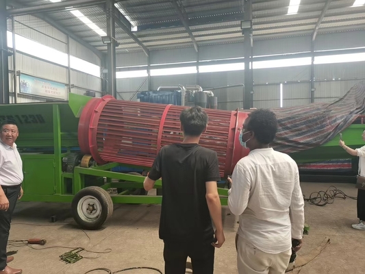 Processore mobile di legna da ardere schermo per filtro a tamburo ad alta capacità con pulizia automatica
