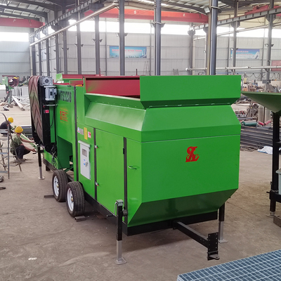 Disegno portatile di screening per dispositivi mobili Fregamenti di legno schermo di alimentazione a tamburo Dimensione inferiore a 300 mm