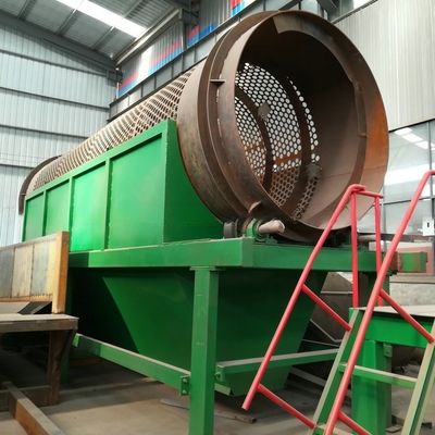 2200 KG linea di riciclaggio rifiuti MSW Trommel schermo da impianto di produzione
