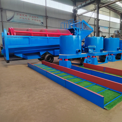 Piccolo tamburello per l'estrazione dell'oro Mobile Gold Washing Rotary Trommel Screen con efficienza del 98%