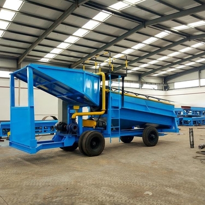 Piccolo tamburello per l'estrazione dell'oro Mobile Gold Washing Rotary Trommel Screen con efficienza del 98%