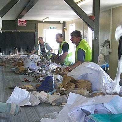 2200 KG linea di riciclaggio rifiuti MSW Trommel schermo da impianto di produzione