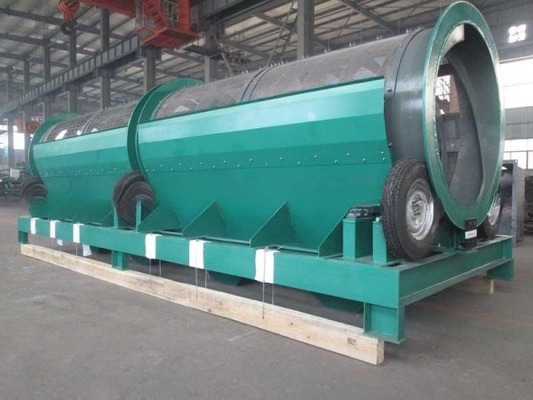 2200 kg di capacità separatore di sabbia e ghiaia a tamburo con materiale di schermo in acciaio inossidabile