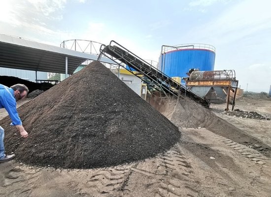 2200 kg di capacità separatore di sabbia e ghiaia a tamburo con materiale di schermo in acciaio inossidabile