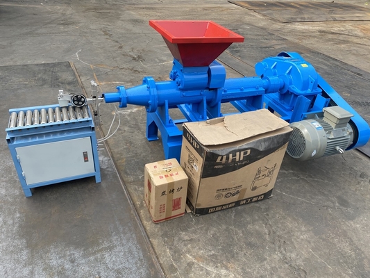 4-80mm BBQ cilindro Briquette carbone carbone MBJ140 Extruder Press Briquetting Machine