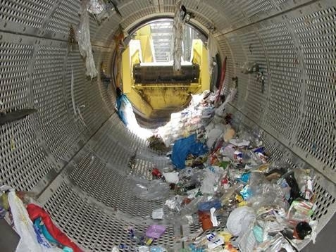 Efficienza di smistamento del 98% Macchina automatica di smistamento dei rifiuti per la gestione dei rifiuti da 6,5 a 10 t
