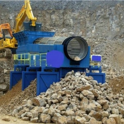 Motore diesel resistente, schermo a tamburo di roccia mobile/schermo a tamburo rotativo a fusolio di carbone