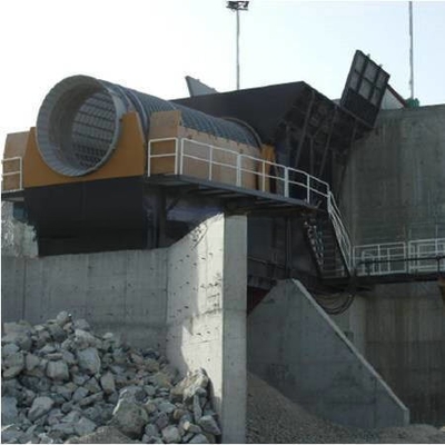 Motore diesel resistente, schermo a tamburo di roccia mobile/schermo a tamburo rotativo a fusolio di carbone