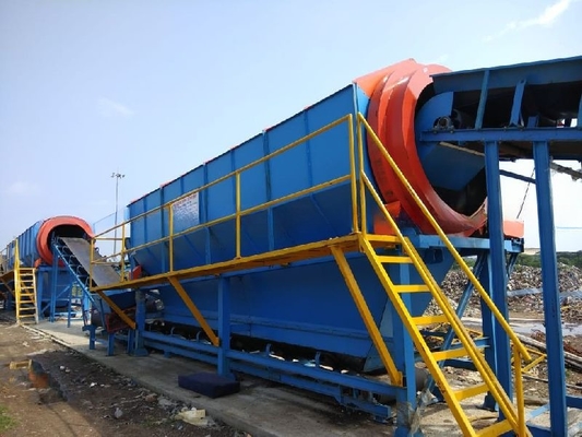 Lavori di costruzione schermo rotativo a tamburo magnetico per la separazione dei granuli di acciaio e di metallo