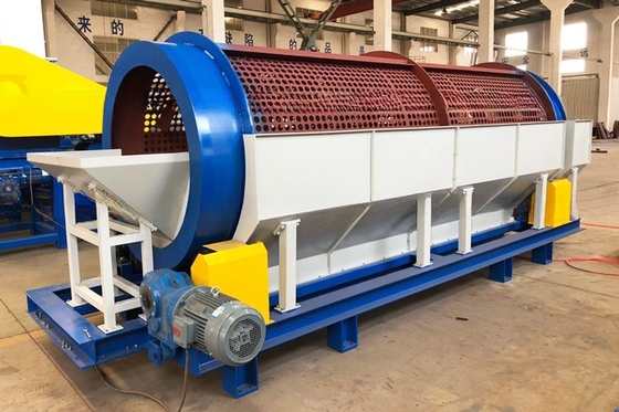 Lavori di costruzione schermo rotativo a tamburo magnetico per la separazione dei granuli di acciaio e di metallo