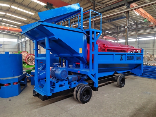 100-200t/h Barbell screen Alluvial Gold Diamond Mobile Mining Separazione con l'estrazione