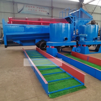 Precise Gold Separation Mining Sluice Box con Gold Collecting Grass Mat collegato