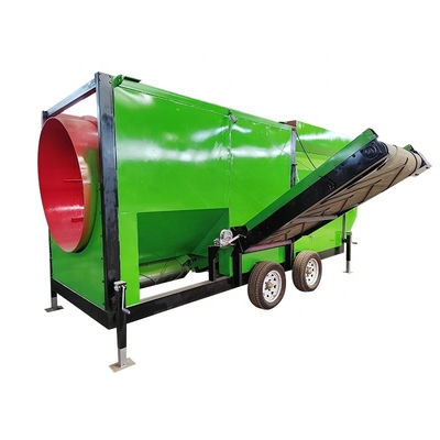 Dispositivi mobili per la separazione delle pietre a 60 m3/h, compost, suolo superficiale e letame ovino/vacca