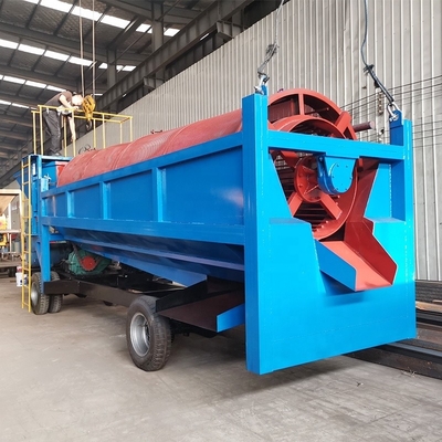100-200 t/h Energy Mining Mobile Drum Screen per la separazione dell'oro e dei diamanti