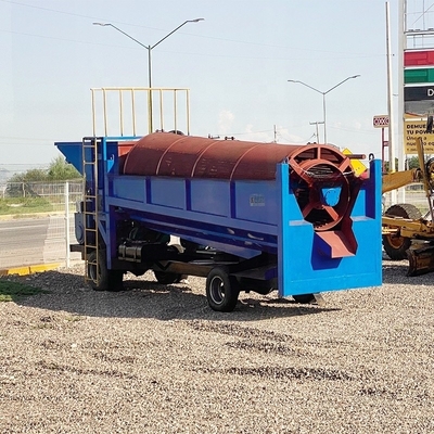 100-200 t/h Energy Mining Mobile Drum Screen per la separazione dell'oro e dei diamanti
