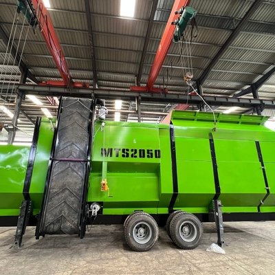 Aziende agricole 33.2kw Motore di grande capacità MTS 2050 Sito a tamburo mobile per tamburo rotativo di compost