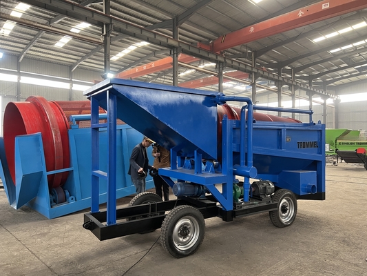 Pianta di lavaggio dell'oro alluviale Mobile Mining Separazione Miniera di setacciatura piccola