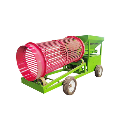 Scavatrice mobile di frammenti di legno e piccola macchina di setacciatura di concimi organici per compost