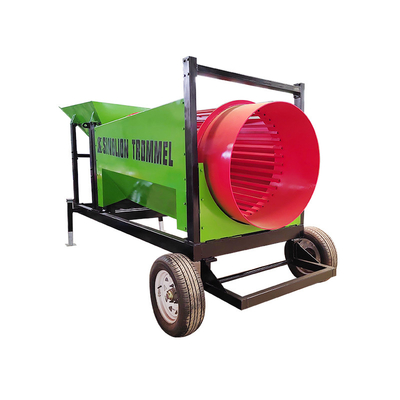 Scavatrice mobile di frammenti di legno e piccola macchina di setacciatura di concimi organici per compost