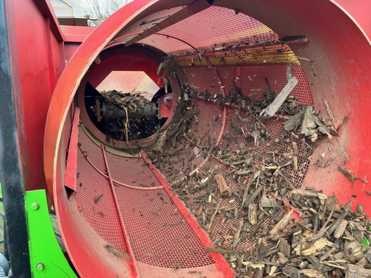 1-200 tonnellate all'ora Capacità di compostaggio mobile a tamburo a schermo rotante
