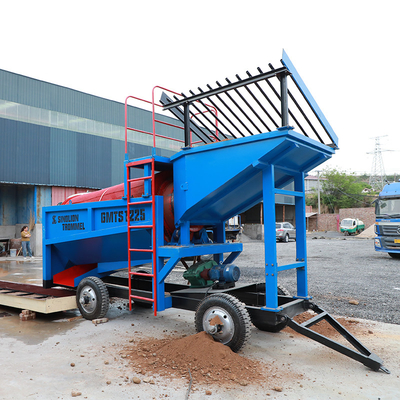 Mobile Gold Trommel Screen Machine Wash Plant imballaggio personalizzabile / grafico / setaccio