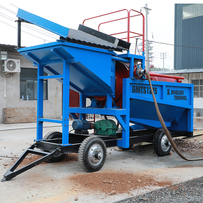 Mobile Gold Trommel Screen Machine Wash Plant imballaggio personalizzabile / grafico / setaccio