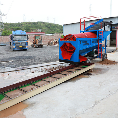 Mobile Gold Trommel Screen Machine Wash Plant imballaggio personalizzabile / grafico / setaccio