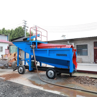 Mobile Gold Trommel Screen Machine Wash Plant imballaggio personalizzabile / grafico / setaccio