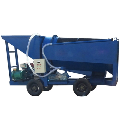 Capacità di lavorazione ridotta, tamburo fluviale, schermo rotante, separatore per la raccolta dell'oro, 1200 kg