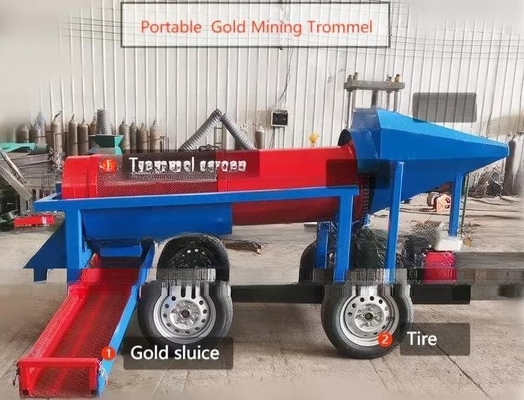 Equipaggiamento portatile per l'estrazione dell'oro Vantaggio Evidente effetto di selezione dell'oro 3000 * 1000 * 1800
