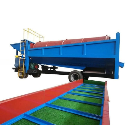 Alluvial Gold Mobile Trommel Gold Wash Plant Trommel Screen per la separazione dell'oro delle miniere