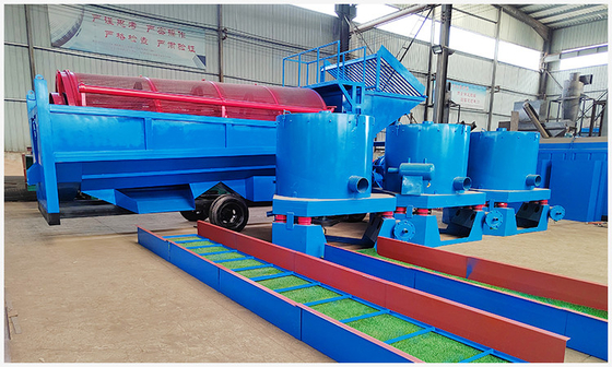 Alluvial Gold Mobile Trommel Gold Wash Plant Trommel Screen per la separazione dell'oro delle miniere