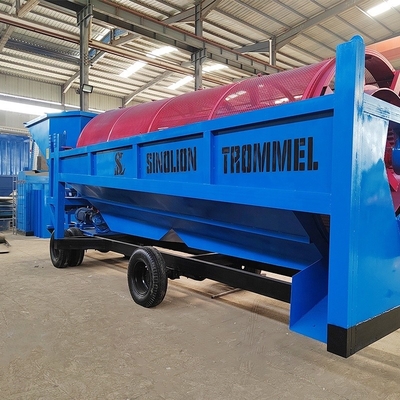 6500 KG attrezzature per la separazione minerale a più strati sabbia alluvionale oro mobile schermo a tamburo Australia